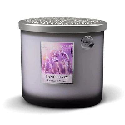 Imagen de Heart &amp; Home Vela perfumada (2 mechas, aroma a lavanda y vetiver)