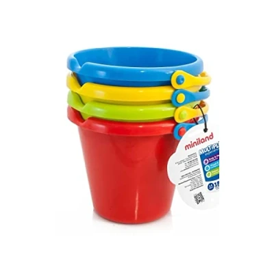 Imagen de Miniland Educational 154128 Pack de 4 cubos, multicolor