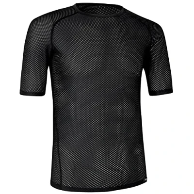 Imagen de GripGrab Camiseta Interior Ciclismo Ultralight Manga Corta Rejilla Mesh Ropa Técnica Ciclista Transpirable Entrenamiento, Unisex Adult, Negro, M