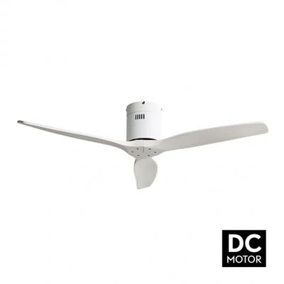 Imagen de TODOLAMPARA Ventilador de techo motor DC modelo AGUILON Blanco, 3 aspas, 5 velocidades, control remoto, temporizador, silencioso y bajo consumo, modo invierno verano, tamaño grande