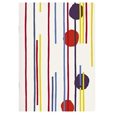 Imagen de Clairefontaine ES 115782C Un cuaderno cosido con patrones geométricos A5 14,8x21 cm 96 páginas rayadas 90 g Papel blanco Colección Punchy Line 3 visuales, entrega aleatoria