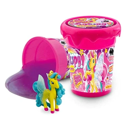 Imagen de Craze Magic Slime Galupy, para niños con Sorpresa incluida de Unicornios, 1 6 Colores aleatorios, 110ml Slime, Fácil Limpiar