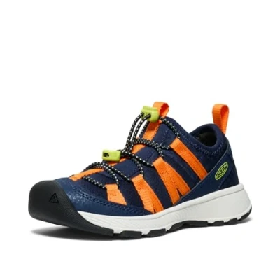 Imagen de Keen Motozoa Children Unisex Zapatillas de senderismo para niños, Talla: 27/28, Blue Piel imitación/tela