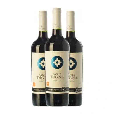 Imagen de Miguel Torres Santa Digna Merlot Valle Central Joven 75 cl Vino tinto (Caja de 3 Botellas cl)