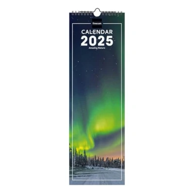 Imagen de Finocam Calendario Imágenes de Pared 15x48 Internacional 2025 Mes Vista Enero Diciembre (12 meses) Nature