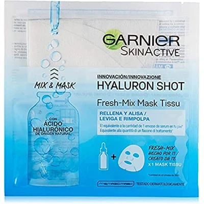 Imagen de GARNIER Hyaluron Shot, Mascarilla antiestrés relajante para la cara 33 gr