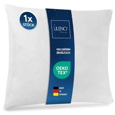 Imagen de LILENO HOME Lote de 1 Relleno Cojín 80x80 cm Interior Lavable a 40C Apto para Personas Alérgicas poliéster Inlet sofá Cóctel y Almohada