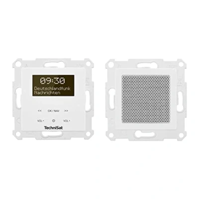 Imagen de TechniSat DIGITRADIO UP 55 Radio empotrada Dab+ para Montaje Flexible (Dab, FM, recepción Bluetooth, Pantalla OLED Regulable, Temporizador de Alarma y Reposo, 2 W, Fabricado en Alemania), Cubierta