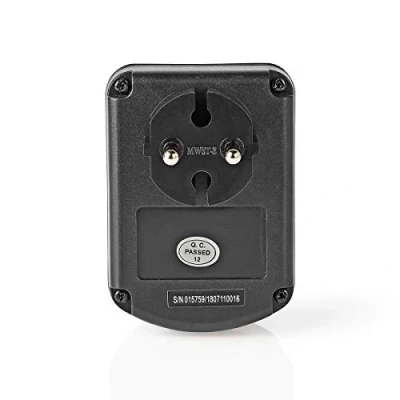 Imagen de Nedis Convertidor de corriente Enchufe a tierra Equipado con un fusible Punta cargador Transformador 230 V AC 50 Hz 45 W Negro