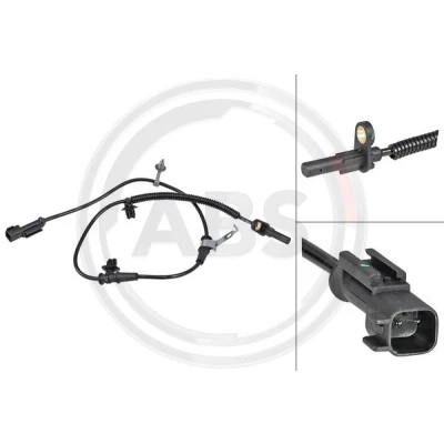 Imagen de A.B.S. 30168 Sensor de ABS activo 900 negro FORD USA: Mustang Mk6 Coupé