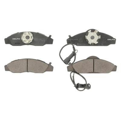 Imagen de DELPHI LP1145 Juego de pastillas freno con contacto avisador desgaste Chapa antichirridos sin accesorios SSANGYONG: Musso SUV, Korando II SUV