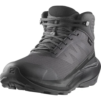 Imagen de Salomon Elixir Tour Mid Impermeables Zapatos de senderismo para Mujer, Comodidad óptima, Pisada suave, Impermeable, Asphalt, 43 1/3