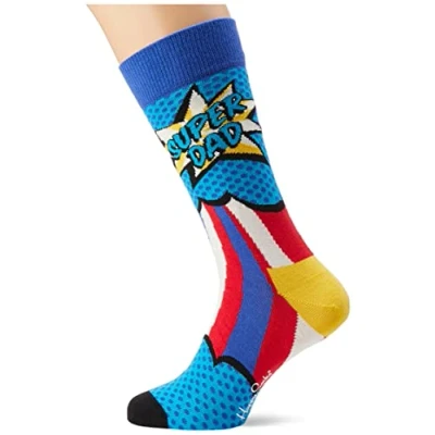 Imagen de Happy Socks Calcetines Super Dad, Azul, 41 46 para Hombre