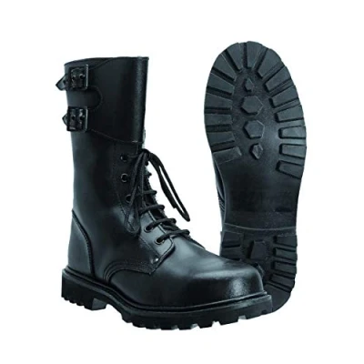 Imagen de Miltec Botas militares de piel, del ejército francés, (negro), 41