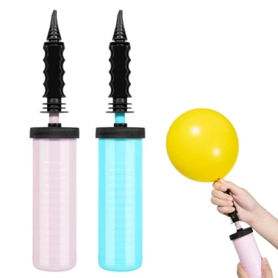 Imagen de Bomba de Globo,Bombas Manuales para Globos, Infladores Globos Fiesta Bodas,Fiestas Cumpleaños,Baby Shower, Azul y Rosa 2 Piezas