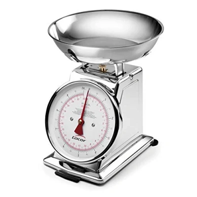 Imagen de Lacor Bascula Mecanica, Acero Inoxidable, Plateado, 10 Kg