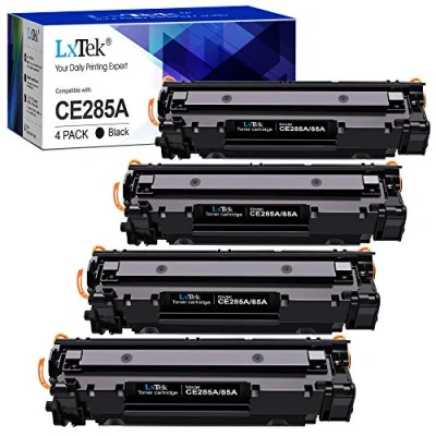Imagen de LxTek CE285A 85A Tóner Compatible para HP Laserjet P1102W P1102 M1212NF M1132MFP M1217NFW M1212 M1132 M1210 M1210MFP P1109 (4 Negro)