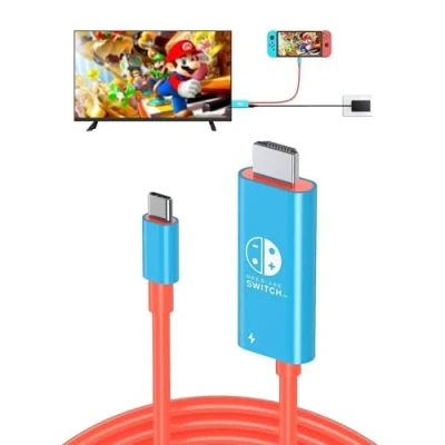 Imagen de cable USB C a HDMI para Switch/OLED, con de tres en uno PD 100W y 4K, compatible TV/Steam Deck/Computadora Portátil/PC