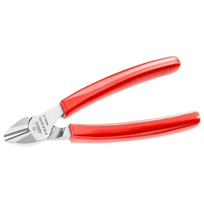 Imagen de Facom 391A.16G Electriciano diagonal, pico afilado con pinza mango de PVC tallado, rojo,