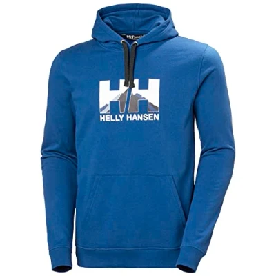 Imagen de Helly Hansen Hombre Sudadera Nord Gráfica con Capucha, M, Fiordo Profundo