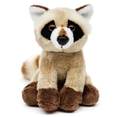 Imagen de Uni Toys Mapache (marrón) Plushie 15 cm (Longitud) Oso de Peluche