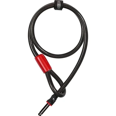Imagen de ABUS Cable enchufable para Candado de cuadro adaptador 12/100 bicicleta con 100 cm longitud acero 12 mm grosor, negro