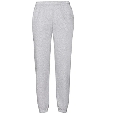 Imagen de Fruit of the Loom Pantalones de jogging para hombre, con bajo elástico gris Large