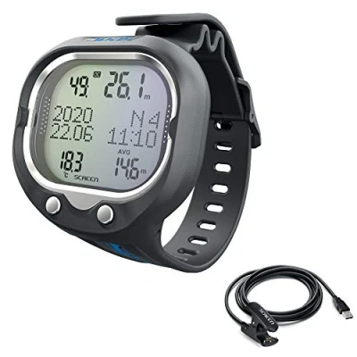 Imagen de SEAC Screen + USB, Ordenador Submarino de muñeca para Buceo con una o más Mezclas y Freediving