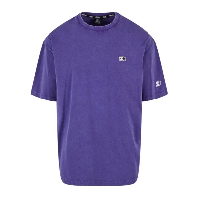 Imagen de Starter Essential TEE Camiseta básica, Hombre, Talla: Medium, Purple acid washed