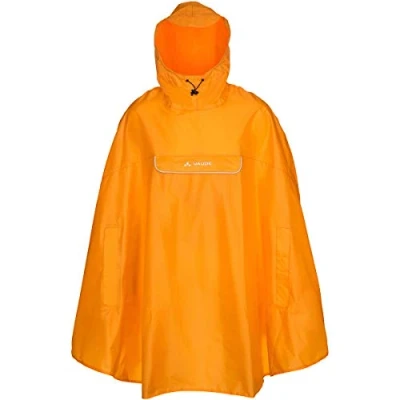 Imagen de VAUDE Valdipino Poncho Chubasquero Impermeable para Ciclismo, Color Mango, Talla L