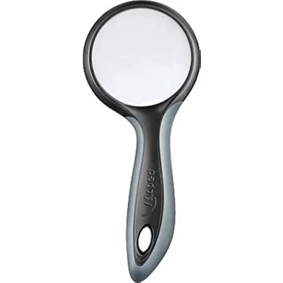 Imagen de Maped Material de Oficina Ergologic Lupa Redonda 50 mm Aumento x 3 Cristal Óptico Anti Deformación Mango Ergonómico y Suave para Empuñadura Confortable