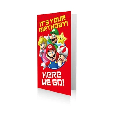 Imagen de Danilo Promotions LTD Tarjeta de cumpleaños Super Mario, es tu