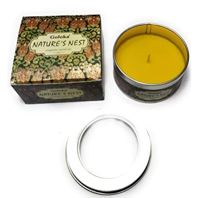 Imagen de Nature&#039;s Nest Goloka Vela aromática calidad extra kenta artesanías