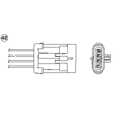 Imagen de NGK 0440 Sonda lambda 4 DAEWOO: Matiz I Hatchback, Tacuma, Kalos Berlina