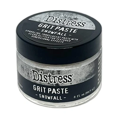 Imagen de Ranger Tim Holtz Distress Pasta de Grano Festivo Snowfall, Nieve, Jar size 88.7 ml