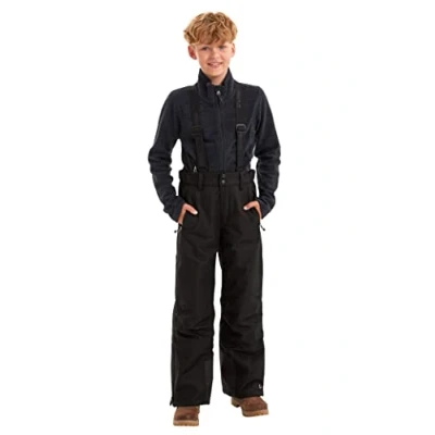 Imagen de Killtec Vitalyo Jr Pantalón de esquí/Funcional con Babero, protección Bordes y paranieves, Columna Agua 10.000 mm, Niños, Negro, 140