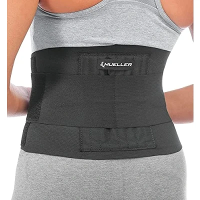 Imagen de Mueller 4581EU Soporte para la Espalda Ajustable, Unisex Adulto, Negro, Talla Única