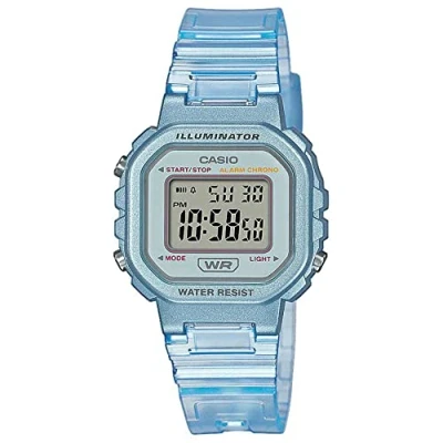 Imagen de Casio Reloj Cuarzo Unisex 30.00mm con dial Digital Clear y Correa de Plastic/Resin Bracelet Azul LA 20WHS 2AEF