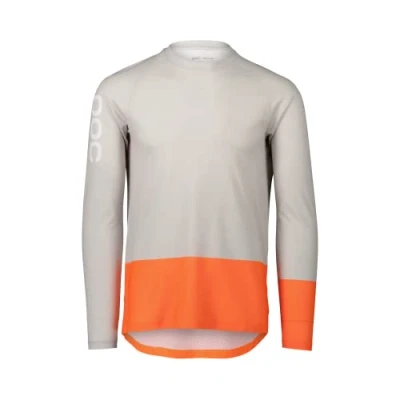 Imagen de POC MTB Pure LS Jersey, Unisex Adulto, XS, Granite Grey/Zink Orange
