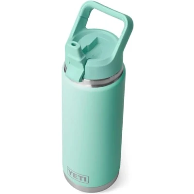 Imagen de YETI Rambler C Straw Bottle, Stainless Steel Vacuum Insulated Bottle with Cap, Seafoam, 26 oz (769 ml)