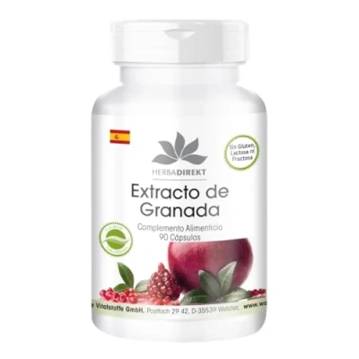 Imagen de Warnke Health Products Extracto de granada con 40% ácidos elágicos (90 cápsulas), paquete 1 (1 x 54 g)