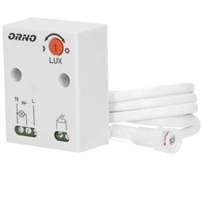 Imagen de ORNO CR 233 Interruptor Crepuscular 10W 2300W IP65 Resistente al agua (Montaje en superficie con precableado)