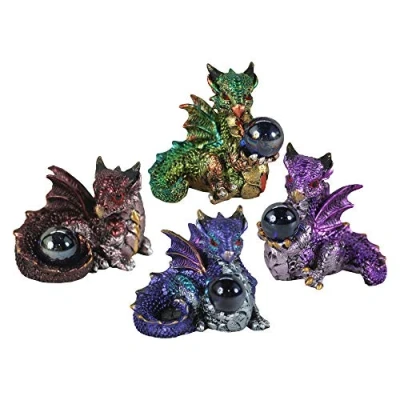Imagen de Nemesis Now Hatchling Treasures Juego de 4 Unidades, 5,5 cm, Resina, Multicolor