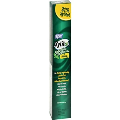 Imagen de EPIC DENTAL Fluoride &amp; Xylitol Toothpaste Spearmint 4.9 oz.