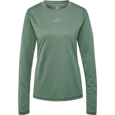Imagen de newline nwlBEAT Poly LS tee Woman Camiseta, Mujer, Laurel Wreath, L