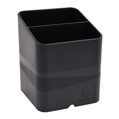 Imagen de Exacompta 67779D Portalápices con 2 compartimentos de diferente tamaño y altura para adaptarse a todos sus utensilios 74x74x93mm PEN CUBE Azul hielo (opaco)