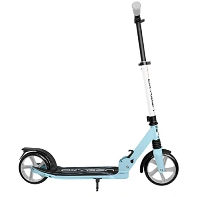 Imagen de Foldable Adjustable Scooter 200mm Blue SKIDS Control Oxygen