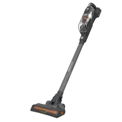 Imagen de Black&amp;Decker BHFEA18D1 QW Aspirador sin Cable 2en1 Power Series con tecnología SmartTech Que Adapta su Velocidad, Batería de Litio 18V, Depósito 500 ml