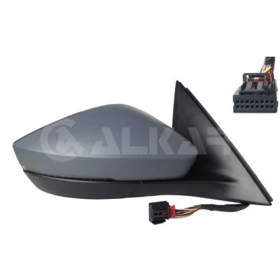 Imagen de Espejo retrovisor Alkar 6146746 derecha imprimado eléctrico calefactable, abatible eléctricamente, convexo para vehíc. con volante a la izquierda