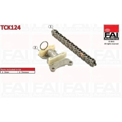 Imagen de FAI AutoParts TCK124 Juego de Cadena distribución sin juntas, ruedas dentadas Símplex, pasadores VOLKSWAGEN: GOLF 5, 6